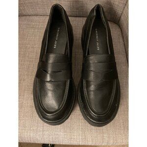 Sincerely Jules Rocker Black Chunky Platform Loafers Size 8 NWOT